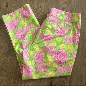 90’s Lilly Pulitzer Cropped Pants sz 6